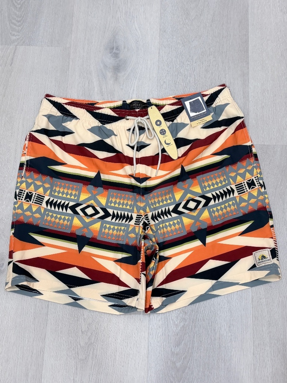 Pendleton Landscape Shoreside Swim Trunks 7” UPF 50+ Built-In Liner Mens L